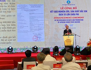 Chính thức công bố Việt Nam sản xuất thành công vaccine phòng bệnh Dịch tả lợn Châu Phi