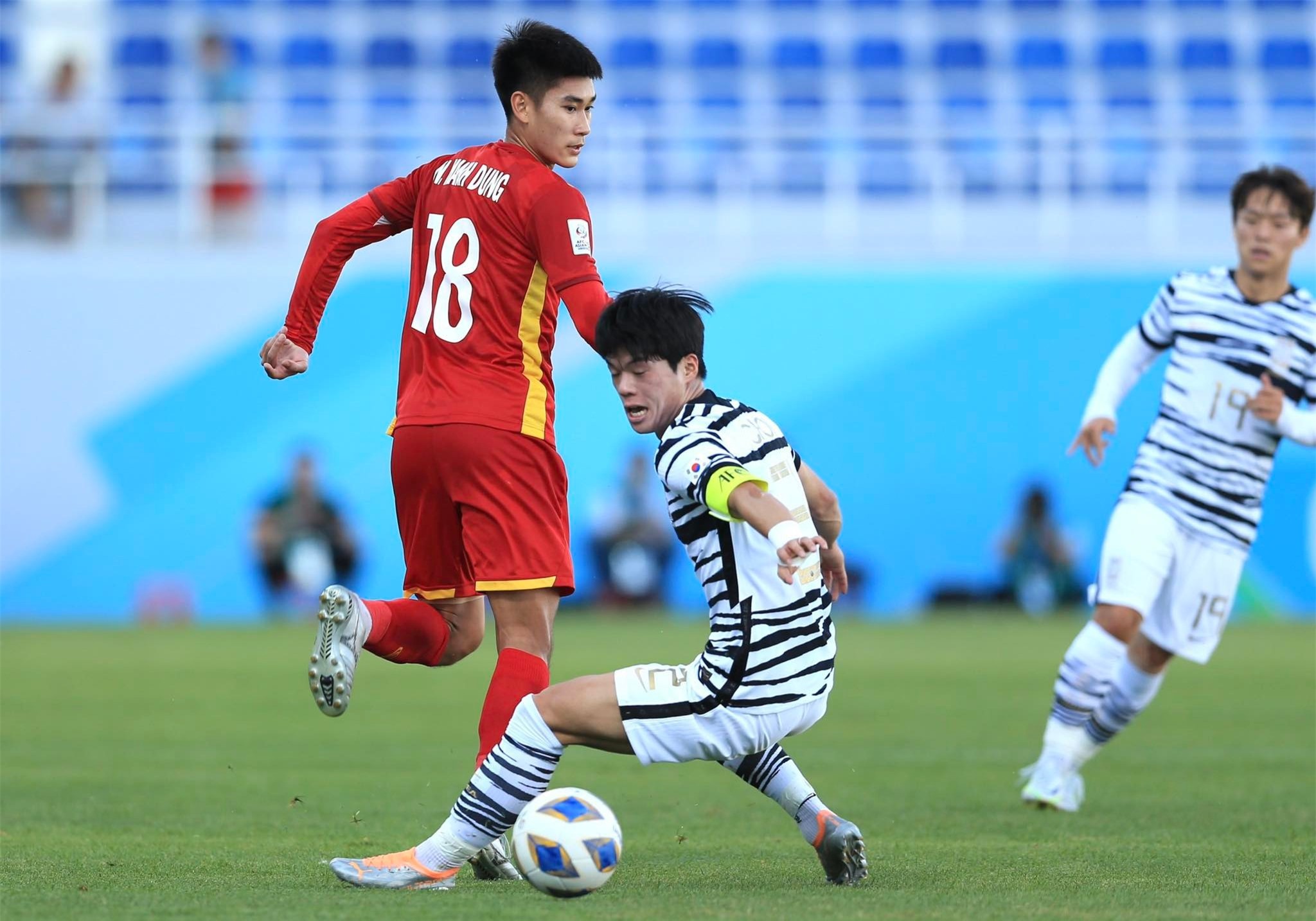 U23 Việt Nam có trận hòa lịch sử trước U23 Hàn Quốc - Ảnh: Quỳnh Anh 