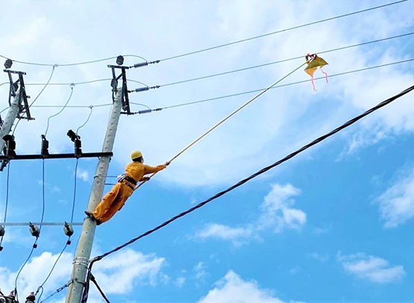 Khi có diều hoặc vật bay vướng vào đường dây điện, người dân cần báo ngay cho đơn vị quản lý điện can thiệp để tránh nguy cơ xảy ra tai nạn