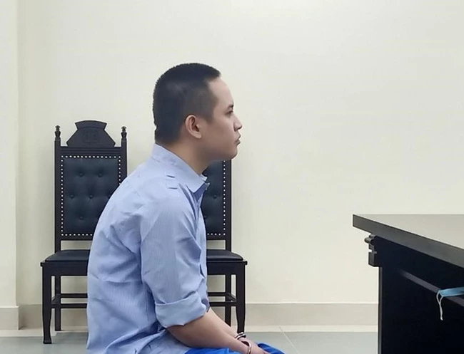 Bị cáo Nguyễn Ngọc Thanh tại phiên xét xử (Ảnh: Báo Người Lao động)