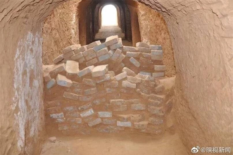 Khảo cổ học phát hiện thấy lăng mộ của Thượng Quan Vạn đã bị hư hại nghiêm trọng. (Nguồn: Sohu)