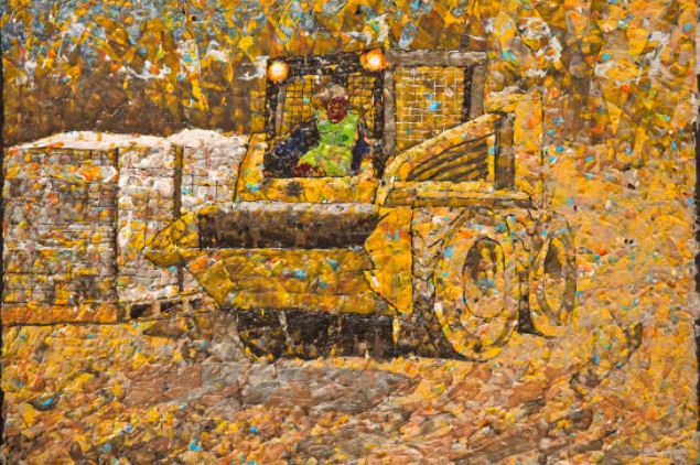 Họa sĩ Nam Phi vẽ tranh từ rác thải nhựa, kết quả là những tác phẩm kinh ngạc đến mức khó tin