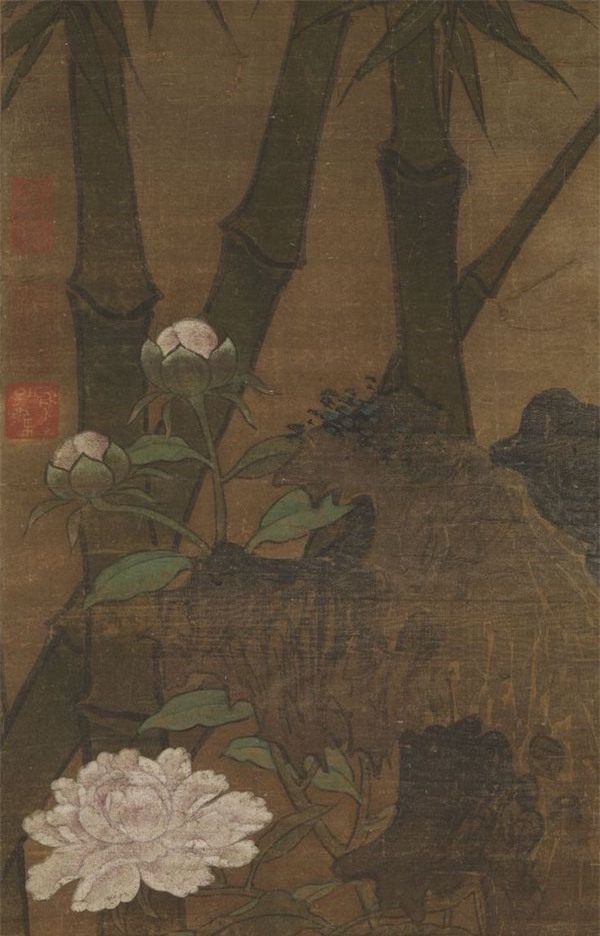 Hoa nở trong Cố cung - Thược dược: Loài hoa tháng Năm hiện lên đầy tinh tế trong tranh cổ - Ảnh 5.