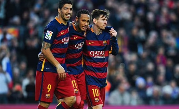 Neymar từng là đồng đội của Messi và Suarez ở Barca