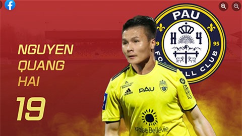 L’Equipe: ‘Quang Hải, Messi Việt Nam sắp gia nhập Pau FC’