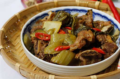 Sườn heo kết hợp với loại rau này sẽ được món ăn đưa cơm ngày nắng nóng