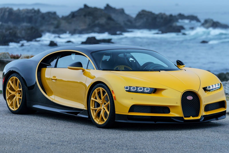 6. Bugatti Chiron (công suất tối đa: 1.500 mã lực).