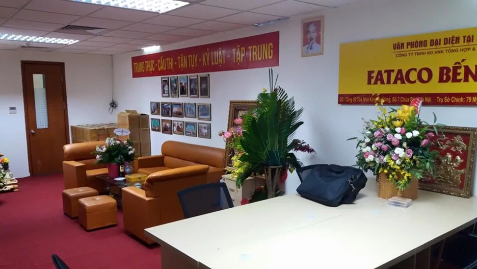 Văn phòng đại diện tại Hà Nội của FATACO Bến Tre.