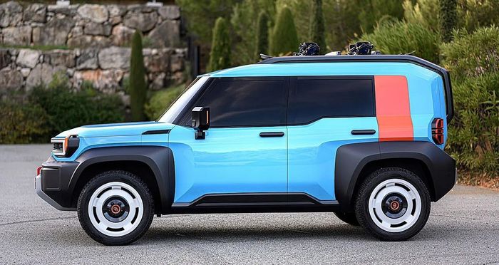 Rò rỉ thiết kế xe địa hình chạy điện của Toyota