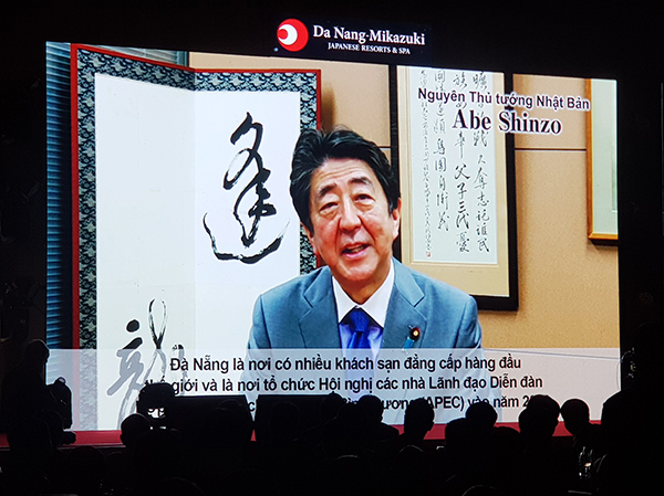 Những phát biểu của cựu Thủ tướng Nhật Bản Abe Shinzo gửi đến TP Đà Nẵng và Tập đoàn Mikazuki