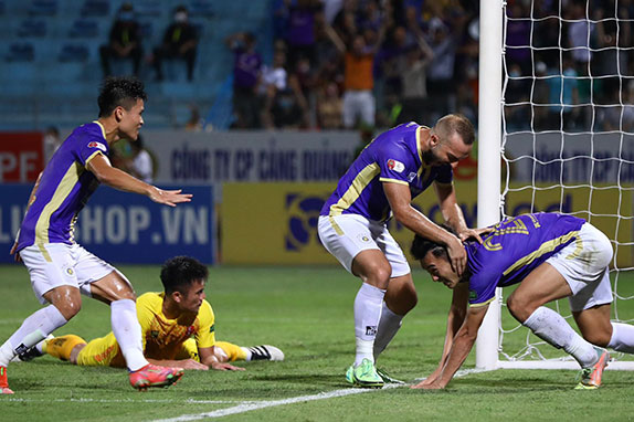 Đánh bại Hải Phòng, Hà Nội FC san bằng điểm số với chính đối thủ