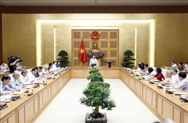 the quarterly meeting of the National Financial and Monetary Policy Advisory Council in Hanoi on July 12.