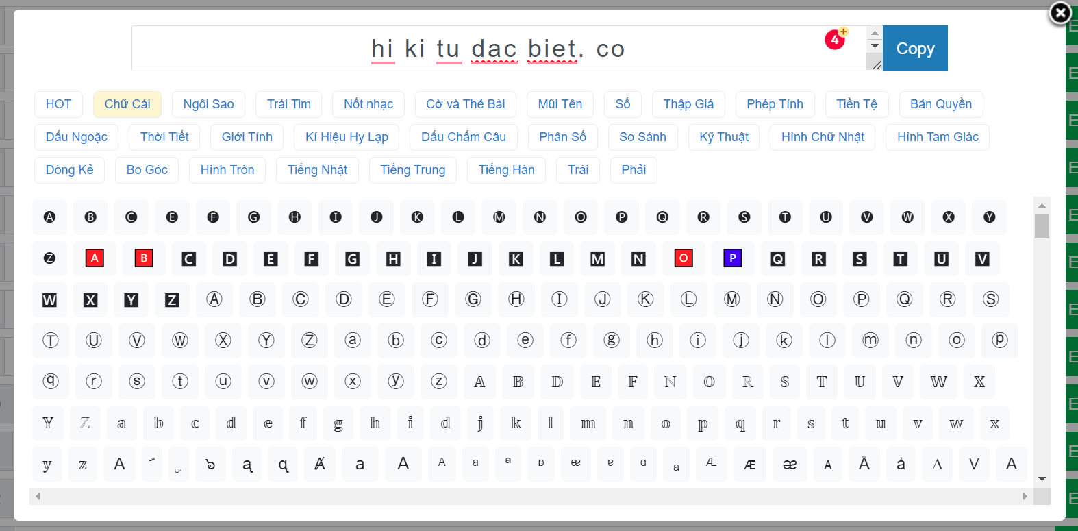 cách viết chữ béo