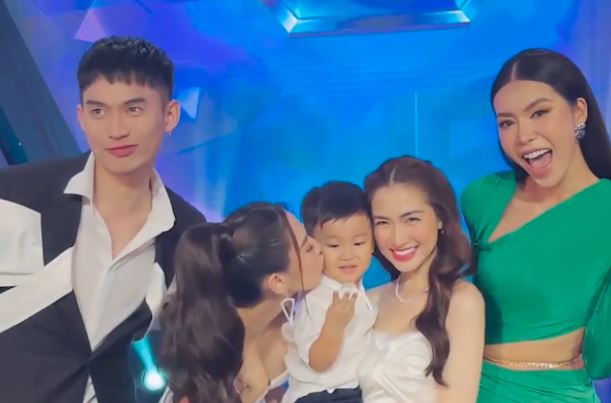 Thùy Tiên bày tỏ niềm hâm mộ vì quý tử nhà Hòa Minzy ở hậu trường Người Ấy Là Ai