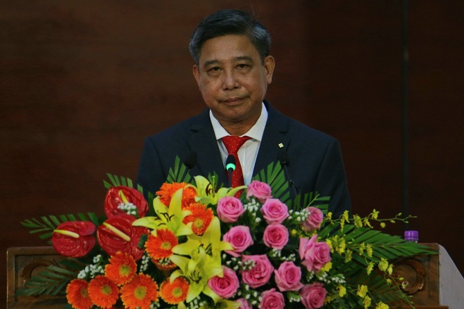 Ông Đồng Văn Thanh- Chủ tịch UBND tỉnh Hậu Giang phát biểu tại hội nghị.
