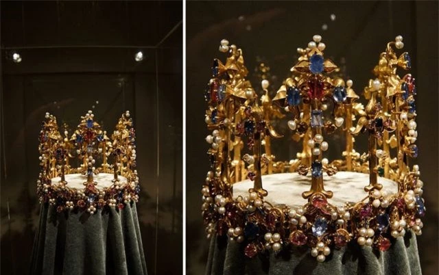 Chiếc vương miện cổ nhất của nước Anh, trải qua biết bao thế kỷ thăng trầm, vẻ đẹp hiện tại vẫn gây trầm trồ kinh ngạc - Ảnh 3.