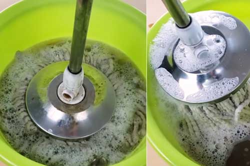 4 cách làm sạch cây lau nhà đơn giản, không còn bẩn đen, nấm mốc và mùi hôi