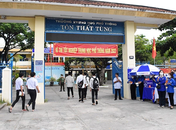 Thí sinh Đà Nẵng tham gia kỳ thi tốt nghiệp THPT năm 2022