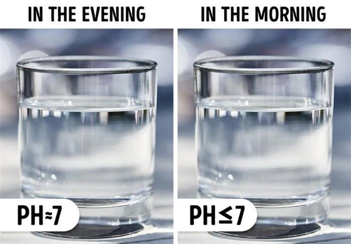Hương vị của nước có thể thay đổi khi để qua đêm.