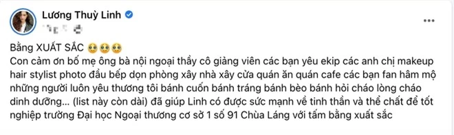 Hoa hậu Lương Thuỳ Linh chính thức tốt nghiệp Đại học, đạt kết quả thế nào mà dân tình đều không... bất ngờ lắm - Ảnh 2.