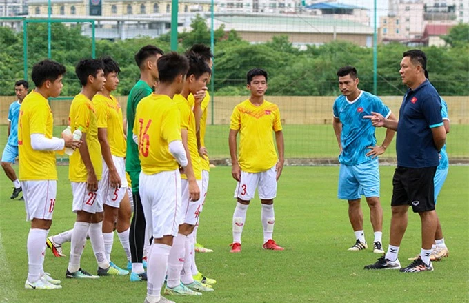 U16 Việt Nam cố gắng trưởng thành ở VCK U16 Đông Nam Á 2022 - Ảnh: VFF 