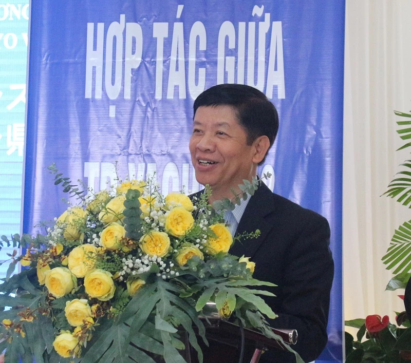 Đại sứ Nguyễn Quốc Cường đánh giá cao sự quan tâm, hỗ trợ của huyện Lạc Dương với doanh nghiệp. 