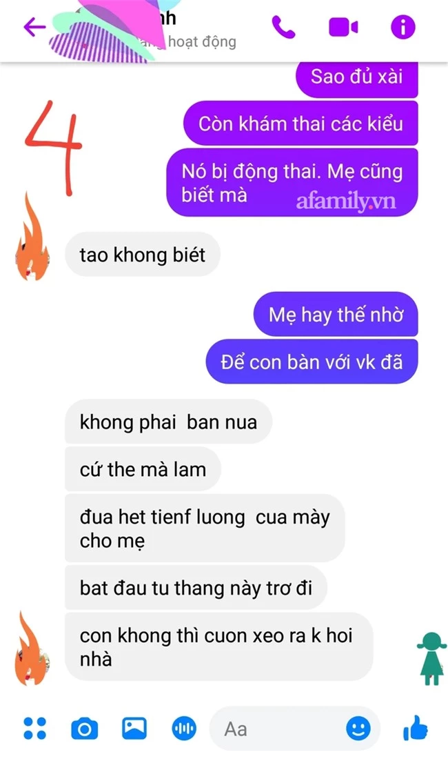 Đang bị động thai mà đọc tin nhắn của mẹ chồng, tôi chỉ muốn tăng xông tại chỗ - Ảnh 4.