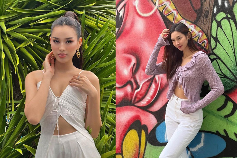 Hoa hậu Đỗ Thị Hà, Thùy Tiên 'đọ' cơ bụng với trang phục xẻ vòng 2 gợi cảm