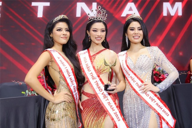 Cận nhan sắc và vóc dáng top 3 Hoa hậu Thể thao Việt Nam 2022: Tân HH Thu Thuỷ gợi cảm, 2 Á hậu thì sao? - Ảnh 2.