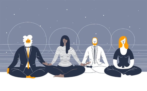 Practicing mindfulness can enhance interactions with coworkers