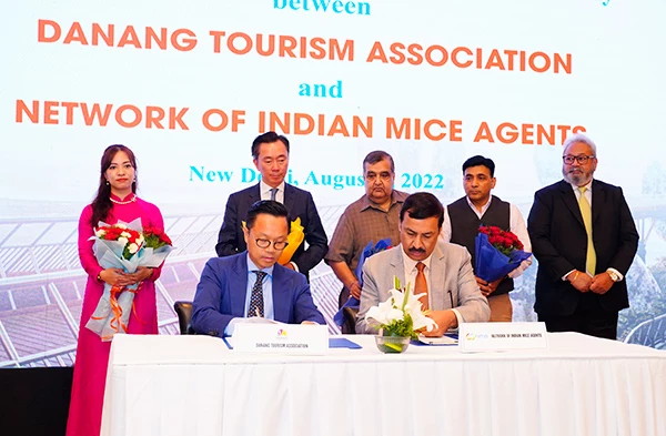 Ký kết hợp tác giữa Hiệp hội Du lịch Đà Nẵng với Mạng lưới các đối tác lữ hành MICE Ấn Độ (NIMA) 