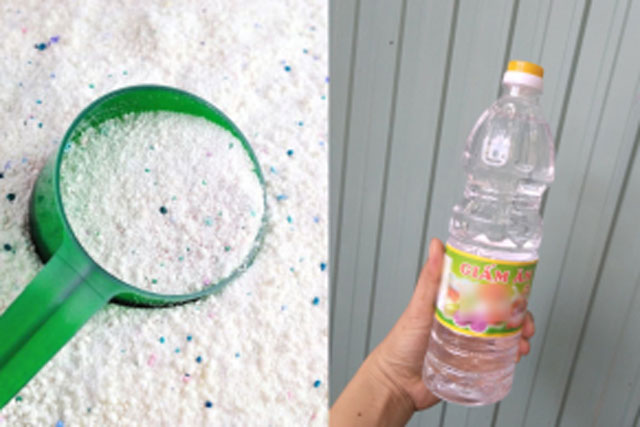 Trộn bột giặt với giấm trắng: Lợi ích rất lớn, nhiều người chưa biết