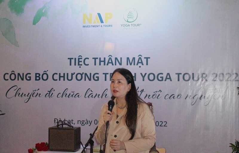 Bà Nguyễn Thị Bích Ngọc – Phó Giám đốc Sở VH-TT&DL tỉnh Lâm Đồng, chia sẻ tại sự kiện.