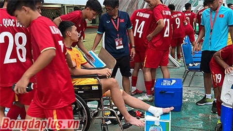 U16 Việt Nam mất 2 cầu thủ ở trận chung kết U16 Đông Nam Á 2022