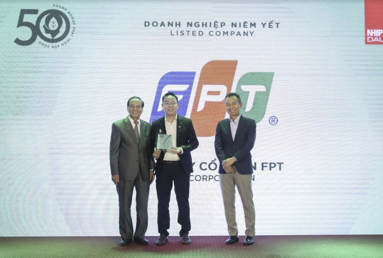 FPT góp mặt trong danh sách doanh nghiệp phát triển bền vững 2022