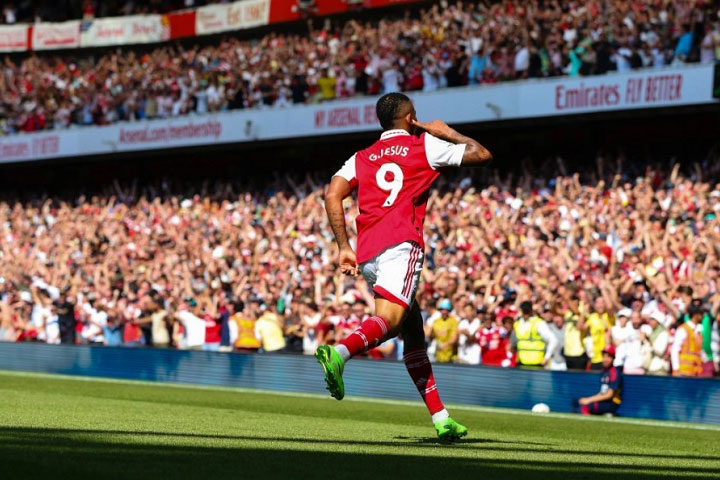 Jesus ghi 2 bàn, kiến tạo 2 bàn giúp Arsenal thắng tưng bừng Leicester