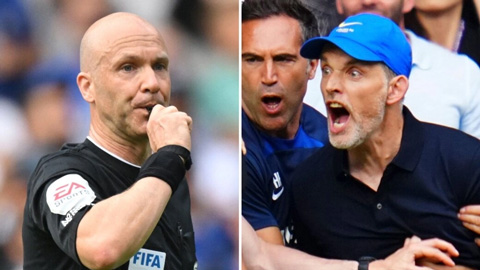 HLV Tuchel có nguy cơ bị phạt vì bình luận về trọng tài Taylor