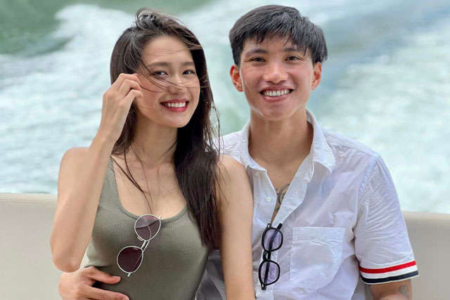 Đoàn Văn Hậu công khai bạn gái Top 10 Hoa hậu Việt Nam 2020 Doãn Hải My