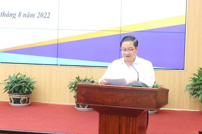 Chủ tịch UBND thành phố Cần Thơ Trần Việt Trường phát biểu tại Hội thảo