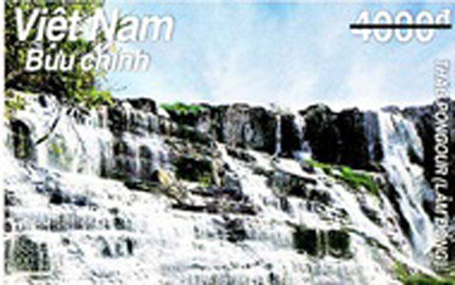 4 thác nước "đẹp như tranh vẽ" của Việt Nam xuất hiện trên tem bưu chính