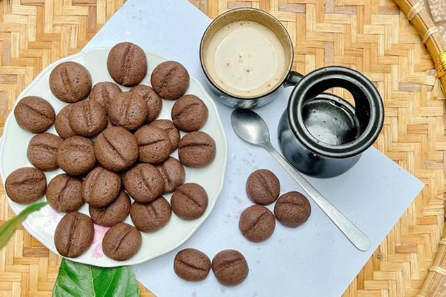 Cách làm món bánh quy cà phê bằng nồi chiên không dầu, làm hết 15 phút, ăn được cả tuần