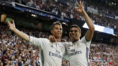 Casemiro và Ronaldo từng có những năm thắng thành công tại Real