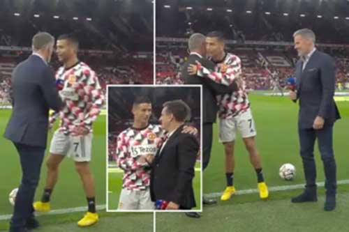 Ronaldo có hành động lạ trước trận MU vs Liverpool
