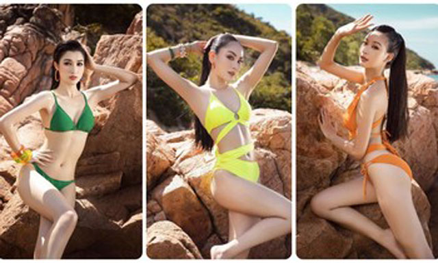 Sắc vóc nóng bỏng với bikini của Top 3 Miss World Vietnam 2022