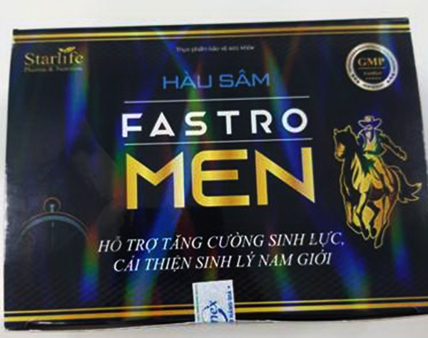 Thu hồi sản phẩm Hàu sâm Fastro Men do có chứa chất cấm