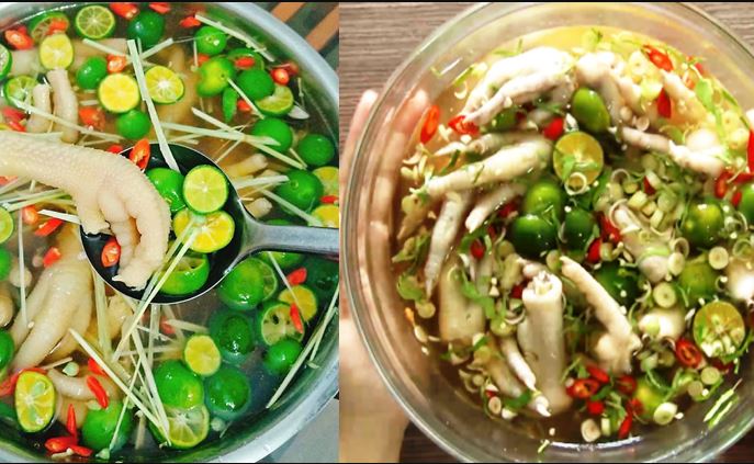 Bí quyết làm chân gà ngâm sả tắc không đắng, giòn ngon