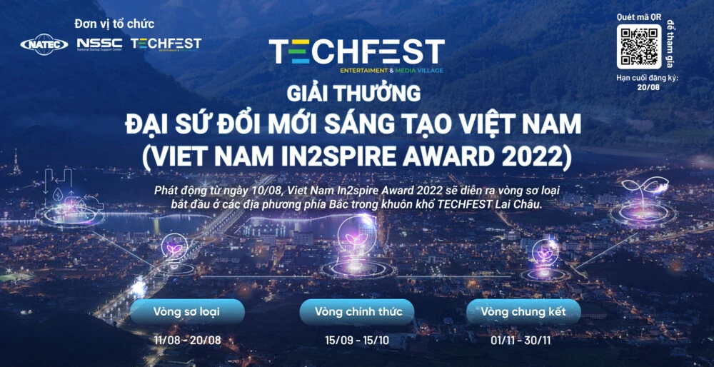 Giải thưởng nằm trong chuỗi hoạt động Techfest 2022.