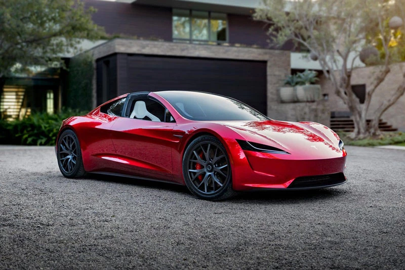 2. Tesla Roadster (vận tốc tối đa: 402 km/h).