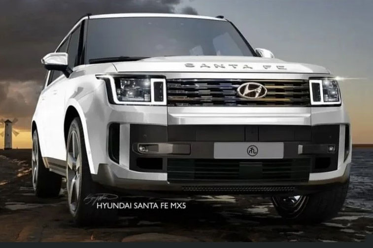 Xem trước thiết kế Hyundai Santa Fe 2024: Trông như Land Rover Defender của châu Á