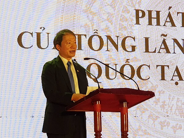 Tổng Lãnh sự Hàn Quốc tại Đà Nẵng Ahn Min Sik phát biểu tại lễ khai mạc Lễ hội Việt Nam - Hàn Quốc 2022 